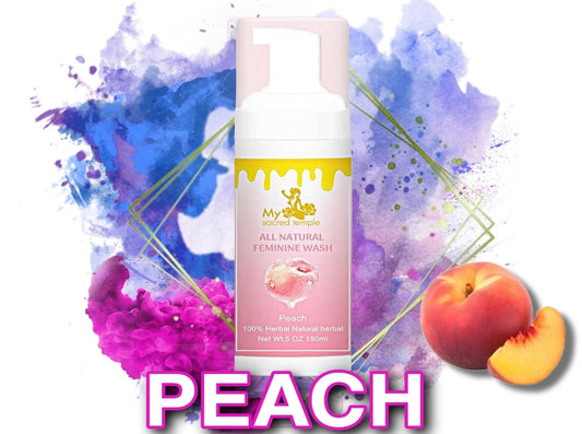 All natural feminine wash peach