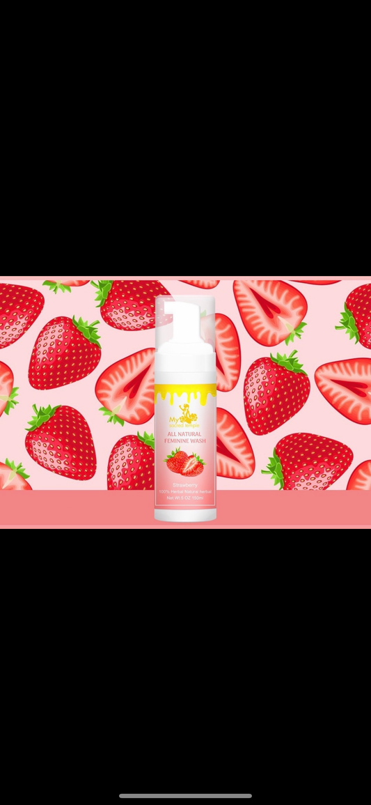 All natural feminine wash strawberry